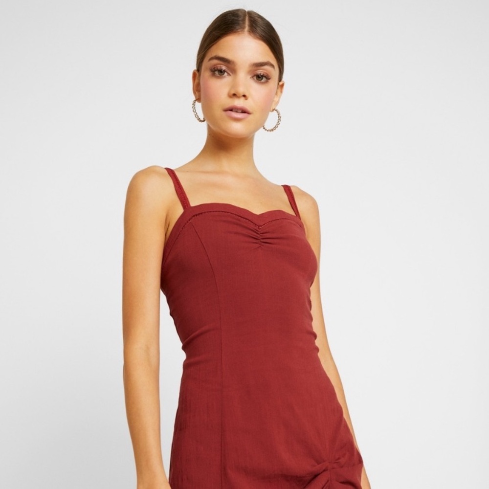 Free People Monroe Mini Dress in Rust - Picture 5 of 10